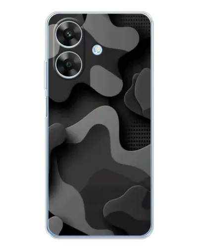 Чохол для Realme Note 70T з картинкою «Темний абстрактний камуфляж»