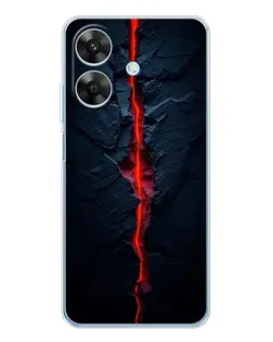 Чохол для Realme Note 70T з картинкою «Червона лавова тріщина»