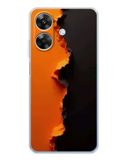 Чохол для Realme Note 70T з картинкою «Помаранчевий розлом»