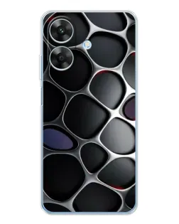 Чохол для Realme Note 70T з картинкою «Об'ємна темна решітка»