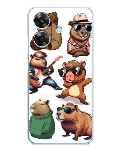Чохол для Realme Note 70T з картинкою «Круті капібари музиканти» Чохол для Realme Note 70T з картинкою «Круті капібари музиканти»