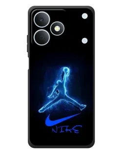 Чохол для Realme Note 80 з картинкою «Jordan Neon Blue»