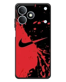 Чехол для Realme Note 80 с картинкой «Красные брызги Nike»