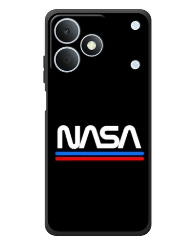 Чохол для Realme Note 80 з картинкою «NASA — класика Red Blue»