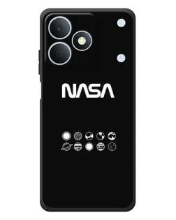 Чохол для Realme Note 80 з картинкою «NASA — технічний принт»