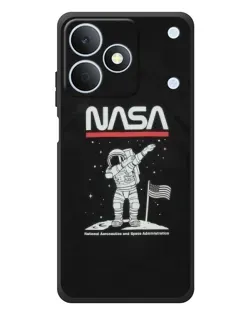 Чохол для Realme Note 80 з картинкою «NASA — крокуємо по Місяцю»