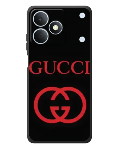 Чехол для Realme Note 80 с картинкой «Gucci — красный логотип»