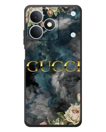 Чехол для Realme Note 80 с картинкой «Абстрактные цветы Gucci»