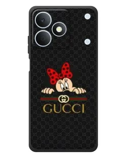 Чехол для Realme Note 80 с картинкой «Минни Маус Gucci — черный»