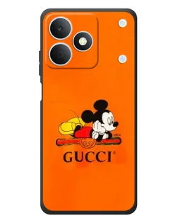 Чехол для Realme Note 80 с картинкой «Микки Маус Gucci — оранж»