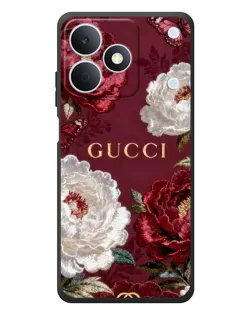 Чехол для Realme Note 80 с картинкой «Gucci — бордовые розы»