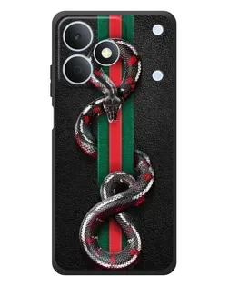 Чехол для Realme Note 80 с картинкой «Gucci — змея на полосе»