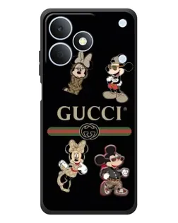 Чехол для Realme Note 80 с картинкой «Gucci — герои Disney и монограмма»
