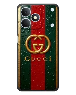 Чехол для Realme Note 80 с картинкой «Gucci — фирменная полоса и золото»