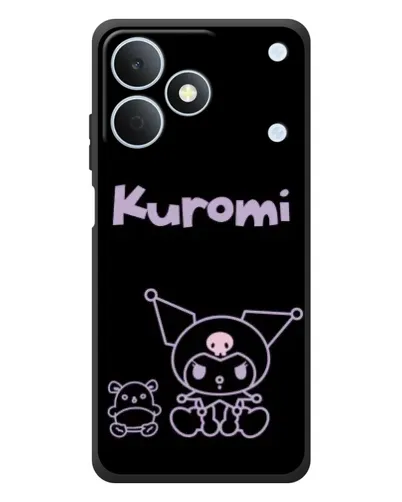 Чохол для Realme Note 80 з картинкою «Kuromi — чорний мінімалізм»