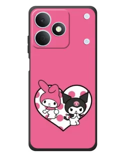Чохол для Realme Note 80 з картинкою «Kuromi та My Melody»