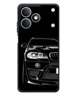 Чехол для Realme Note 80 с картинкой «Темный силуэт BMW»