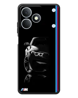 Чехол для Realme Note 80 с картинкой «Силуэт BMW в темноте»
