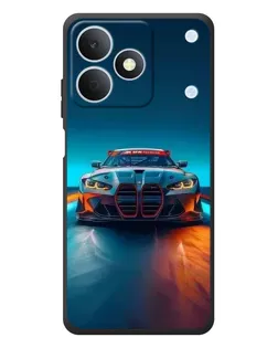 Чехол для Realme Note 80 с картинкой «BMW — огни неона»