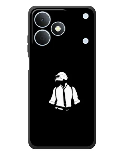 Чохол для Realme Note 80 з картинкою «PUBG — білий шолом»