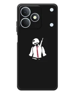 Чохол для Realme Note 80 з картинкою «PUBG — силует воїна»