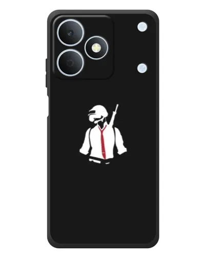 Чохол для Realme Note 80 з картинкою «PUBG — силует воїна»