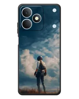 Чохол для Realme Note 80 з картинкою «Герой PUBG на скелі»