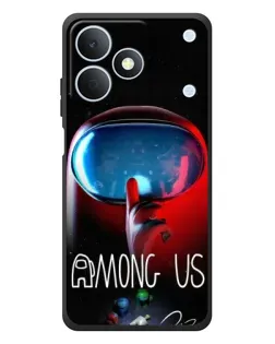 Чохол для Realme Note 80 з картинкою «Червоний імпостер — макро»