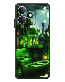 Чохол для Realme Note 80 з картинкою «Minecraft лісовий пейзаж»