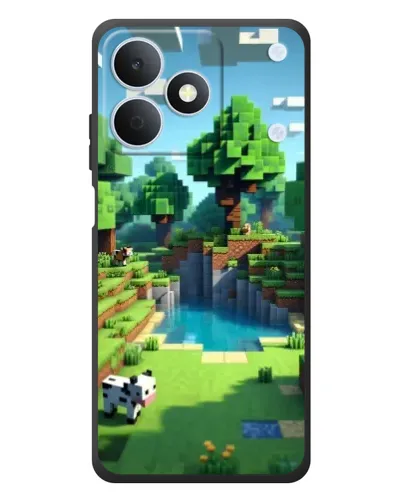 Чехол для Realme Note 80 с картинкой «Minecraft летний день»