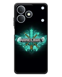 Чехол для Realme Note 80 с картинкой «Minecraft Diamond лого»