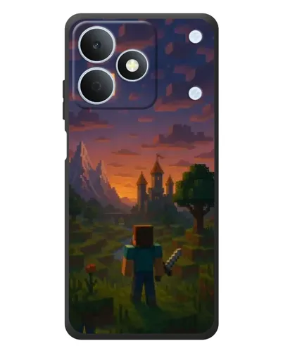 Чехол для Realme Note 80 с картинкой «Стив у башни»