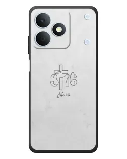 Чохол для Realme Note 80 з картинкою «Івана 3:16 Хрест»