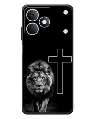 Чохол для Realme Note 80 з картинкою «Лев та Хрест»