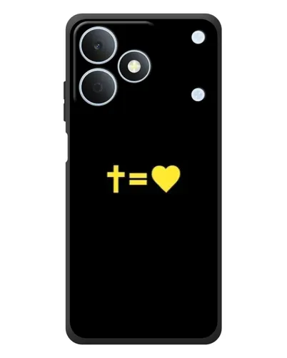 Чохол для Realme Note 80 з картинкою «Серце та Хрест»
