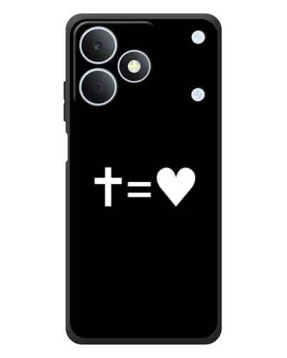 Чохол для Realme Note 80 з картинкою «Хрест та Серце»