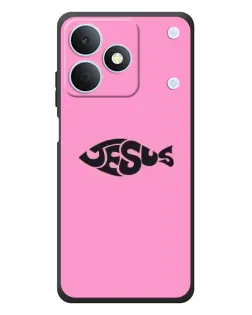 Чохол для Realme Note 80 з картинкою «Рожевий символ Jesus»
