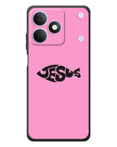 Чохол для Realme Note 80 з картинкою «Рожевий символ Jesus»
