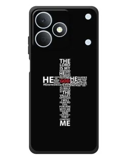 Чехол для Realme Note 80 с картинкой «Текстовый крест»