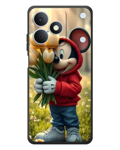 Чохол для Realme Note 80 з картинкою «Міккі з тюльпанами»
