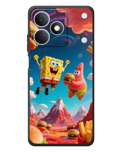 Чехол для Realme Note 80 с картинкой «Космический фастфуд»