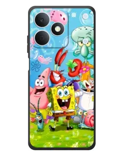 Чохол для Realme Note 80 з картинкою «Губка Боб та друзі»