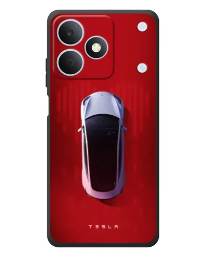 Чехол для Realme Note 80 с картинкой «Tesla Top View»