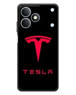 Чехол для Realme Note 80 с картинкой «Tesla Red Logo»