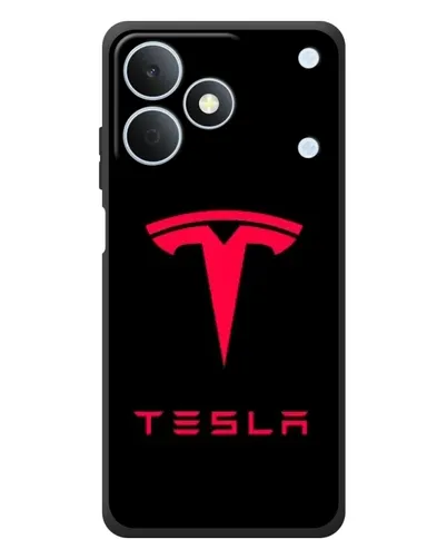 Чехол для Realme Note 80 с картинкой «Tesla Red Logo»