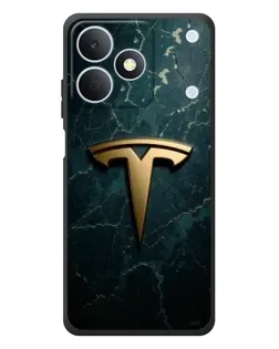 Чехол для Realme Note 80 с картинкой «Мраморная Tesla Gold»