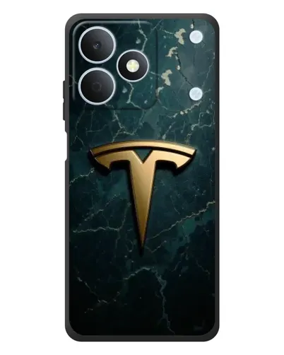 Чехол для Realme Note 80 с картинкой «Мраморная Tesla Gold»