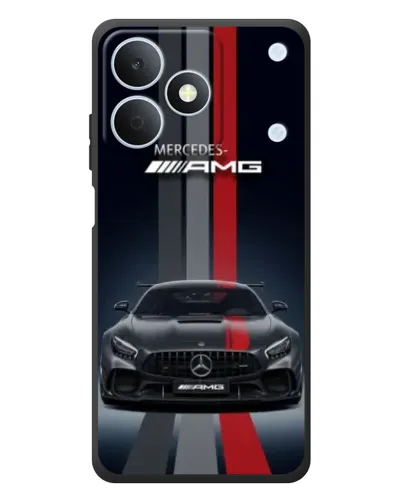 Чехол для Realme Note 80 с картинкой «Mercedes — белый карбон»