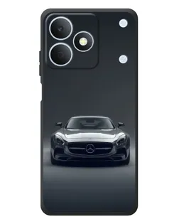 Чехол для Realme Note 80 с картинкой «Mercedes на черном»
