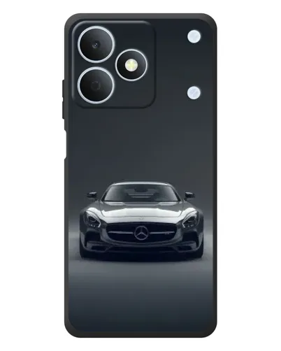 Чехол для Realme Note 80 с картинкой «Mercedes на черном»